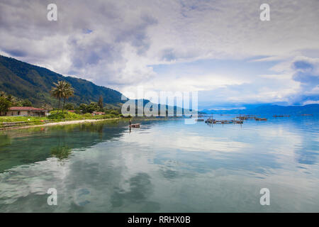 Ambarita, Lake Toba, Insel Samosir, Sumatra, Indonesien, Südostasien, Asien Stockfoto