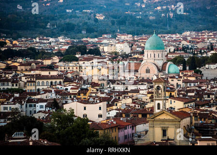 Große Synagoge von Florenz, Florenz, Toskana, Italien, Europa Stockfoto