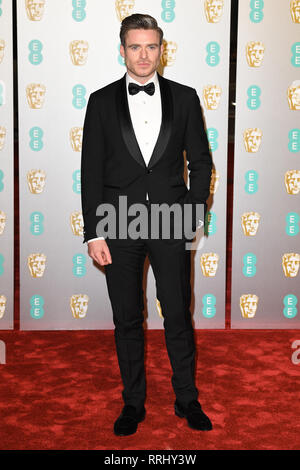 Schottische Schauspieler Richard Madden besucht die EE British Academy Film Awards in der Royal Albert Hall in London. 10. Februar 2019 © Paul Treadway Stockfoto