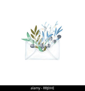 Design Post für Brief einladen olive Design Schreiben clip art Zeichnung mail Abbildung bereit Karte Stockfoto