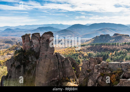 Kaleto Rock Festung, den Blick auf die Felsformationen, Belogradchik, Bulgarien, Europa Stockfoto