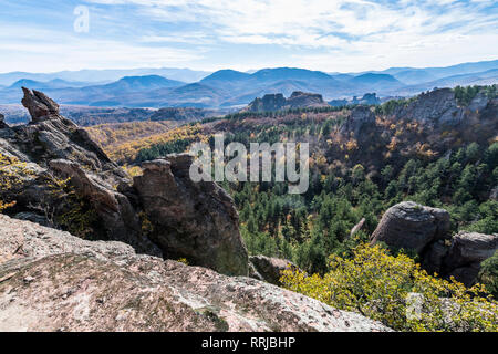 Kaleto Rock Festung, den Blick auf die Felsformationen, Belogradchik, Bulgarien, Europa Stockfoto