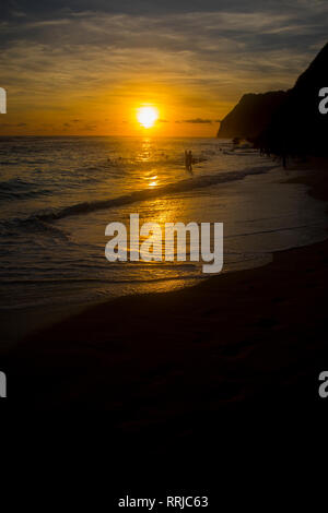 Amazing sunset beach view Theme Foto Stockfoto