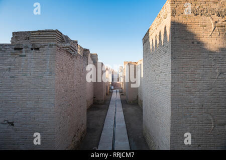 Rekonstruierten Ruinen von Babylon, Irak, Naher Osten Stockfoto