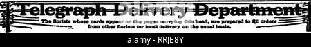 . Floristen Review [microform]. Blumenzucht. JANUABT 15, 1920. Die Floristen^ Review 95. ni" Floristen, deren oacds auf die gangarten earrylnc Erscheinen dieser Kopf * sind bereit, die fiD-Aufträge'^ frr. aus anderen Floristen für lokale deUvenr oa die üblichen Basis*. Bitte beachten Sie, dass diese Bilder sind von der gescannten Seite Bilder, die digital für die Lesbarkeit verbessert haben mögen - Färbung und Aussehen dieser Abbildungen können nicht perfekt dem Original ähneln. extrahiert. Chicago: Floristen Pub. Co Stockfoto