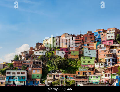 Comuna 13, Medellin, Antioquia, Kolumbien, Südamerika Stockfoto