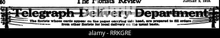 . Floristen Review [microform]. Blumenzucht. Die Floristen^ Review Januabt 2, 1919. DETROIT, Mich. Fesseln, blumen 17 Adams Ave E. Mitglied S. T. D. Detroit, Mich. Fernschreiber Lieferung SCRIBNER FLORAL CO Mitglied F. T. D.604 Osten Fort St. Mitglied Floristen Ass'n. DETROIT UND UMGEBUNG LBcmbnoralCo.. ^^^^^^^^^^ eion. Ist 3B, te, St ARTHUR F. CRABB GRAND RAPIDS, Mich. Prompter Service zu jedem Punkt in Michigan BALTIMOBE. Weihnachten Umsatz brechen. Die Geschichte eines anderen Chistmas im Geschäft die Floristen ist geschrieben worden, aber dieses Jahr ist es handele sich nicht um einen "seine - Tory wiederholt sich, ''weil Busin Stockfoto