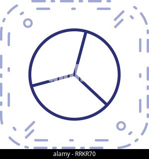 Kreisdiagramm Vektor Icon Zeichen Symbol Vektor Illustration für den privaten und gewerblichen Gebrauch... Reinigen Sie trendige Symbol... Stock Vektor
