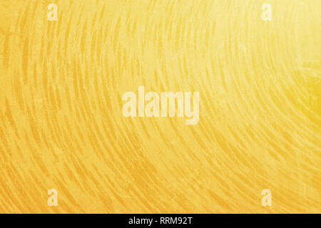 Metall goldenem Hintergrund Muster ist Halbkreis, gold gebürstet Material, Textur oder Hintergründe. Stockfoto