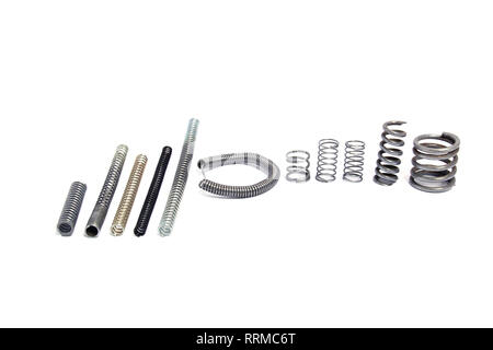 Eine Reihe von Federn Stockfoto