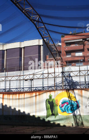 El modelo Gefängnis, Barcelona, Spanien. Stockfoto