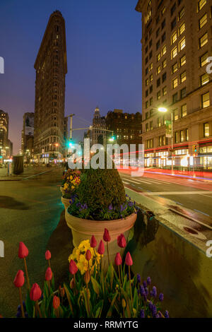 USA, Amerikanische, New York, Manhattan, Flatiron District, Madison Square Park, Flatiron Building, Stockfoto