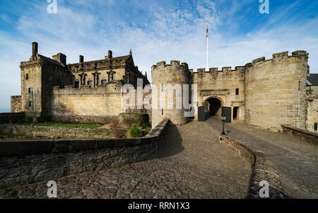 Stirling Castle in Stirling, Schottland, Großbritannien Stockfoto