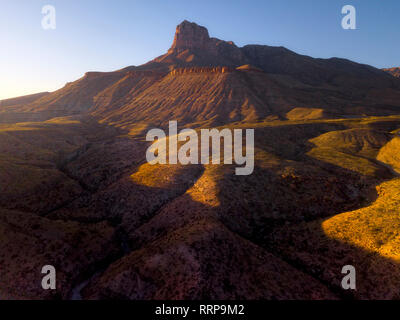 Bilder von Guadalupe Mountains National Park und Guadalupe Peak und die umliegenden Bereiche der Chihuahuan Wüste Stockfoto