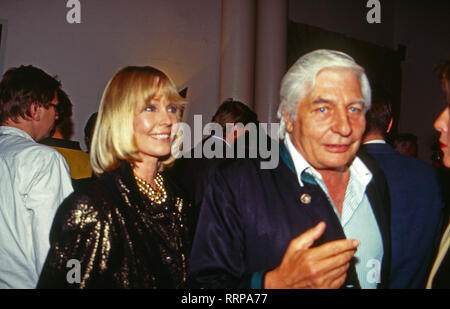 Gunter Sachs und Ehefrau Mirja, Ca. 1991. Gunter Sachs und Frau Mirja, Ca. 1991 Stockfoto