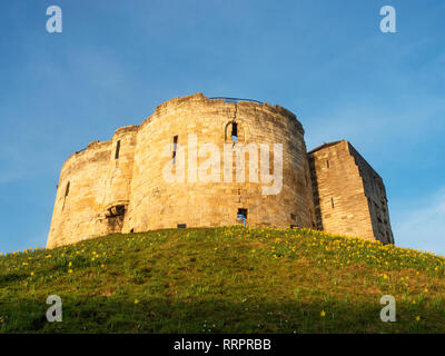 Cliffords Tower Stadt York Yorkshire England Stockfoto