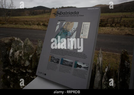 Kilmartin Glen, Tempel Holz Stein Kreis Stockfoto