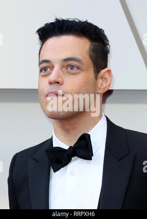 Februar 2019 – Hollywood, Kalifornien, USA – 24. Februar 2019 – Hollywood, Kalifornien – Rami Malek. 91. Annual Academy Awards der Academy of Motion Picture Arts and Sciences im Hollywood & Highland Center. Foto: AdMedia Stockfoto
