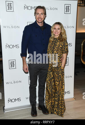 New York, USA. 25 Feb, 2019. Kristen Bell und Dax Shepard feiern den Beginn von Hello Bello bewirtet durch die Mütter, die am 25. Februar 2019 in New York City. Credit: Erik Pendzich/Alamy leben Nachrichten Stockfoto