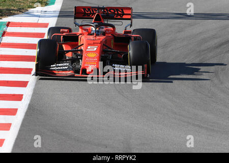 Circuit de Barcelona-Catalunya, Barcelona, Spanien. 26 Feb, 2019. Formel 1 Test Tag 5; Scuderia Ferrari, Charles Leclerc Credit: Aktion plus Sport/Alamy leben Nachrichten Stockfoto