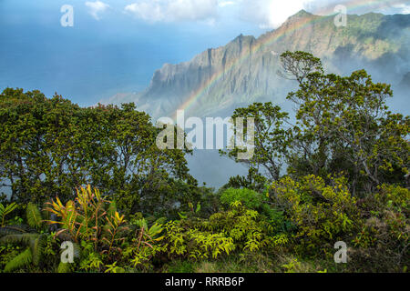 South Pacific, USA, Hawaii, Hawaii, Insel, Kauai, North Shore, Na Pali Küste (m) Stockfoto