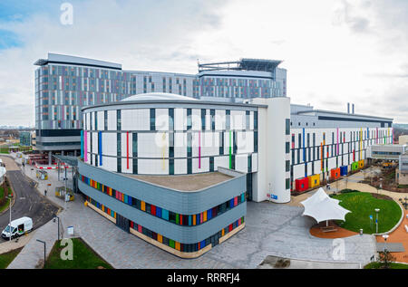 Queen Elizabeth University Hospital und Royal Hospital für Kinder in Glasgow, Schottland, Großbritannien Stockfoto