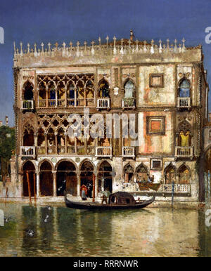 Casa D'Oro 1897 José Moreno Carbonero Spanisch Spanien (Ca d'Oro, einem luxuriösen Palazzo zwischen 1422 und 1440 erbaut von Matteo Raventi, am Canal Grande, und ohne Zweifel eines der schönsten bürgerlichen Bauten der venezianischen Gotik. ) Stockfoto