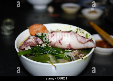 Frische Octopus, vietnamesische Küche Stockfoto