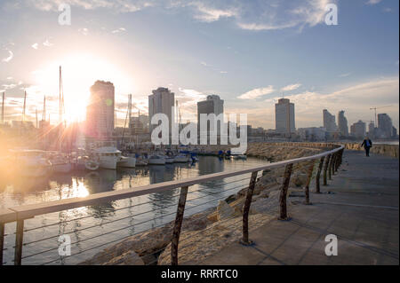 Hafen von Tel Aviv, Israel Stockfoto