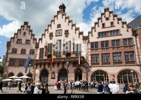 Europa Deutschland Hessen Rhein-Main Frankfurt historische Altstadt Römer Stockfoto