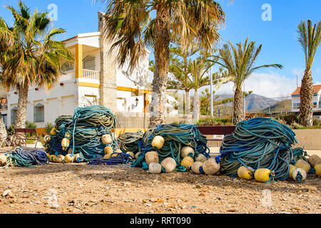 Almadraba Netze in der Region Murcia, Spanien Stockfoto