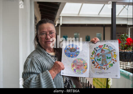 Donmatias, Antioquia, Kolumbien: Pflege für ältere Menschen - Association CPSAM' Gilberto Jamarillo Mesa' Stockfoto