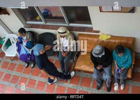 Donmatias, Antioquia, Kolumbien: Pflege für ältere Menschen - Association CPSAM' Gilberto Jamarillo Mesa' Stockfoto