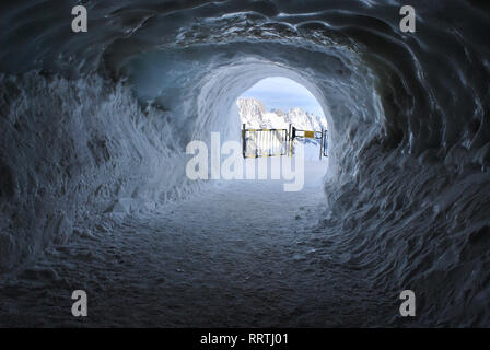 Schnee Landschaft in Chamonix, Frankreich Stockfoto