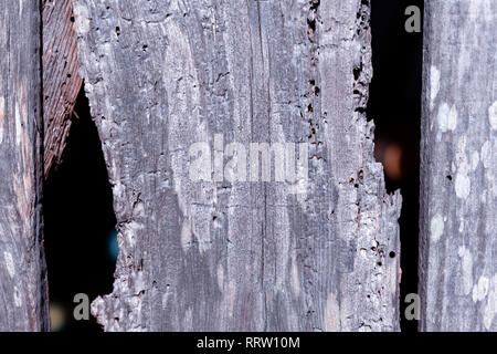 Alten und verfallenen Holz Hintergrund. Stockfoto