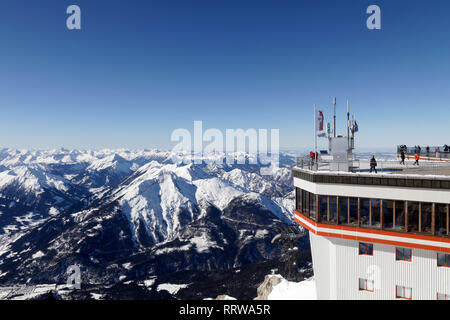 Zugspitze, Deutschland, Berge, Schnee, Peak, winter Stockfoto