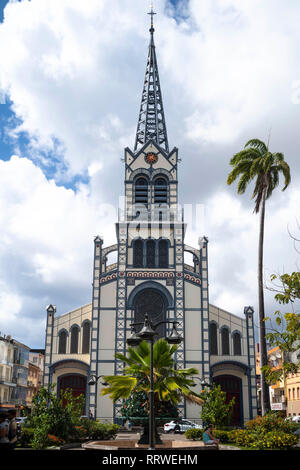 St. Louis Kathedrale, Fort-de-France, Martinique, von Gustave Eiffel entworfen Stockfoto