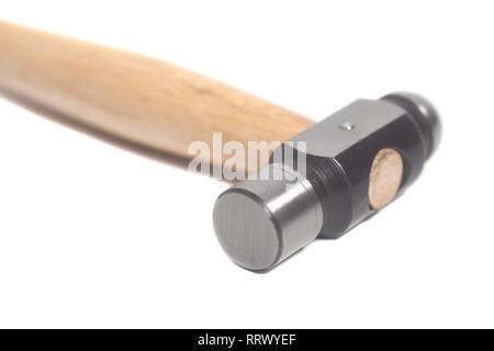 Schmuck Hammer auf weißem Hintergrund Stockfoto