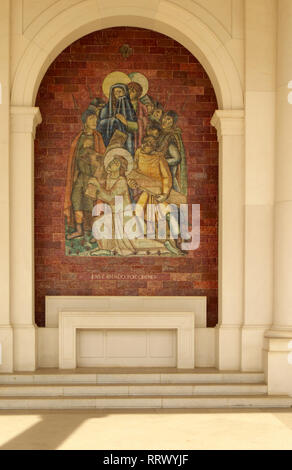 Auf e der Stationen der heilige Weg in Fatima, Portugal Stockfoto