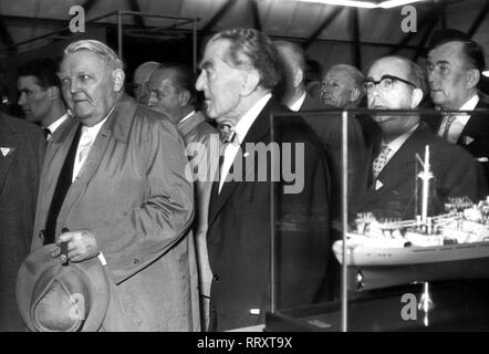 Deutschland - Deutsche Industriemesse 1961 in Hannover, Prof. Dr. Ludwig Erhard Stockfoto