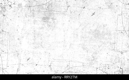 Vintage zerkratzt grunge Grenze Overlays auf isolierten weißen Hintergrund für Copyspace Stockfoto