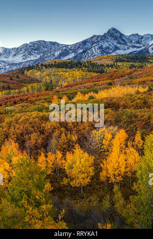 Colorado's Dallas in den San Juan Mountains im Herbst Teilen Stockfoto
