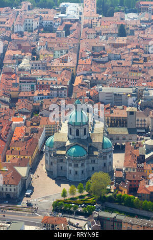 Luftaufnahme der Dom von Como, Italien Stockfoto