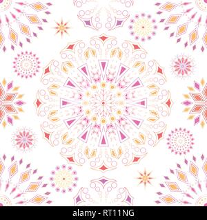 Rechteckige schöne Wiederholung bunten Ornament für Design und Hintergrund. Stock Vektor