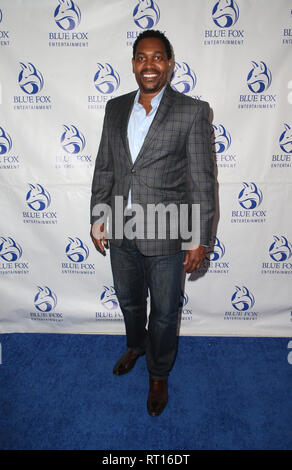 Los Angeles, CA, USA. Februar 2019. 26. Februar 2019 – Los Angeles, Kalifornien – Mykelti Williamson. Die LA-Premiere von SAINT JUDY fand im Landmark statt. Foto: Faye Sadou/Admedia Stockfoto