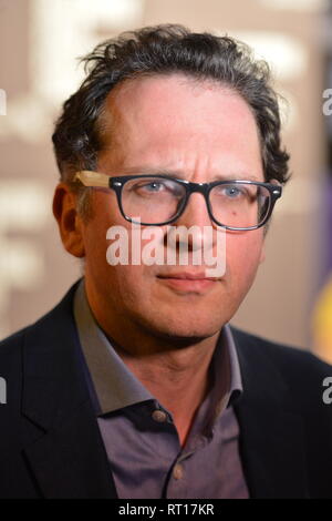 Glasgow, UK. 26 Feb, 2019. Filmproduzent - Jack Arbuthnott, auf dem roten Teppich bei der Premiere des Films, Prophezeiung gesehen, an der Glasgow Film Theatre. Credit: Colin Fisher/Alamy leben Nachrichten Stockfoto