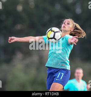 PARCHAL GEFÜHRT, 27-02-2019, Bela Vista Municipal Stadium, Algarve Cup 2019, Niederlande - Spanien (Frauen), Niederlande player Lieke Martens während des Spiels Niederlande - Spanien (Frauen) Stockfoto