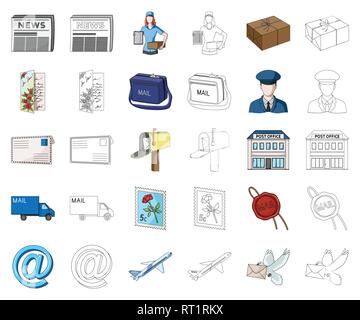 Zubehör, Flugzeug, Attribute, Beutel, Box, Gebäude, Karte, Cartoon, Entwurf, Code, Sammlung, Kommunikation, Korrespondenz, Kurier, Lieferung, Design, Taube, Umschlag, Ausstattung, form, Gruß, Icon, Illustration, isoliert, Brief, Logistik, Logo, Maschine, Post, Zeitung, Büro, Verpackung, Papier, Paket, Post, Postbote, Beruf, Umzug, Abdichtung, Senden, Service, Satz, Zeichen, Stempel-, Symbol-, Transport-, Vektor, Wachs, web Vektor Vektoren, Stock Vektor