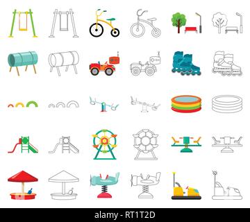 Kunst, Anziehung, Stoßfänger, Auto, Karussell, Cartoon, Outline, Kindheit, Sammlung, Design, Entertainment, Equipment, Ferris, Spiel, Haus, Icon, Illustration, Inline, isoliert, Logo, Park, Flugzeug, playgarden, Spielplatz, Vergnügen, Pool, rc, Sandkasten, Scooter, Wippe, Satz, Zeichen, Schlittschuhe, Schlitten, Feder, Schwimmen, Swing, Symbol, Reifen, Baum, Dreirad, Tunnel, Vector, Web, Rad Vektor Vektoren, Stock Vektor