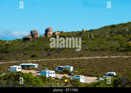 Caravan Camping Stockfoto